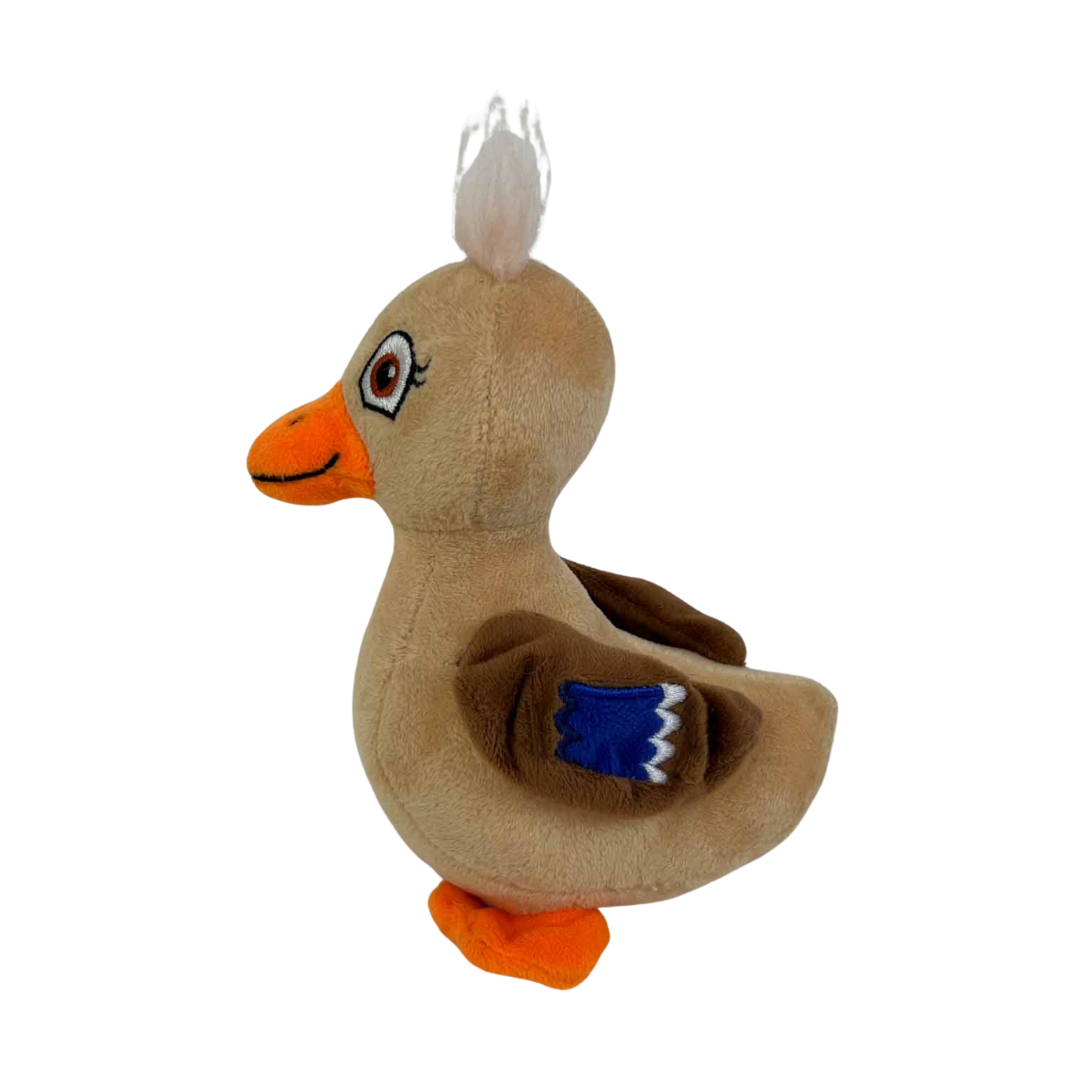 book chatter press product_dilly duck plushie