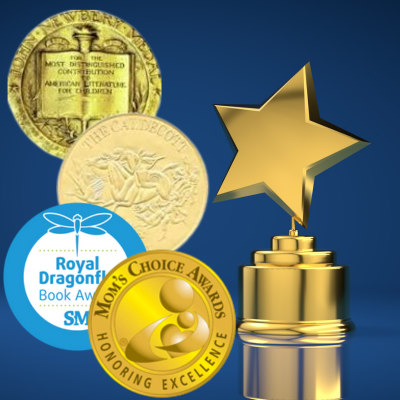 various book award symbols