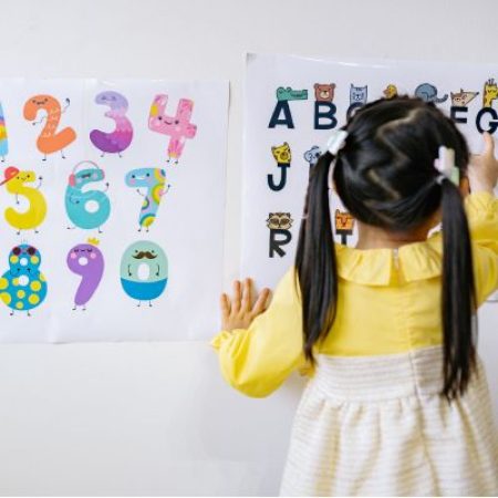 child learning the alphabet